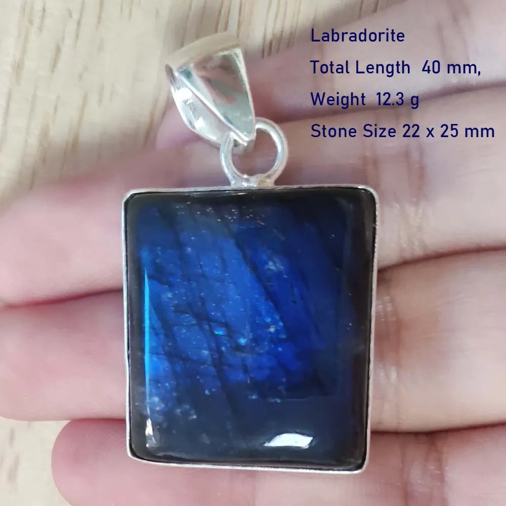 Echter Labradorit Anhänger Damen Schmuck Geschenk