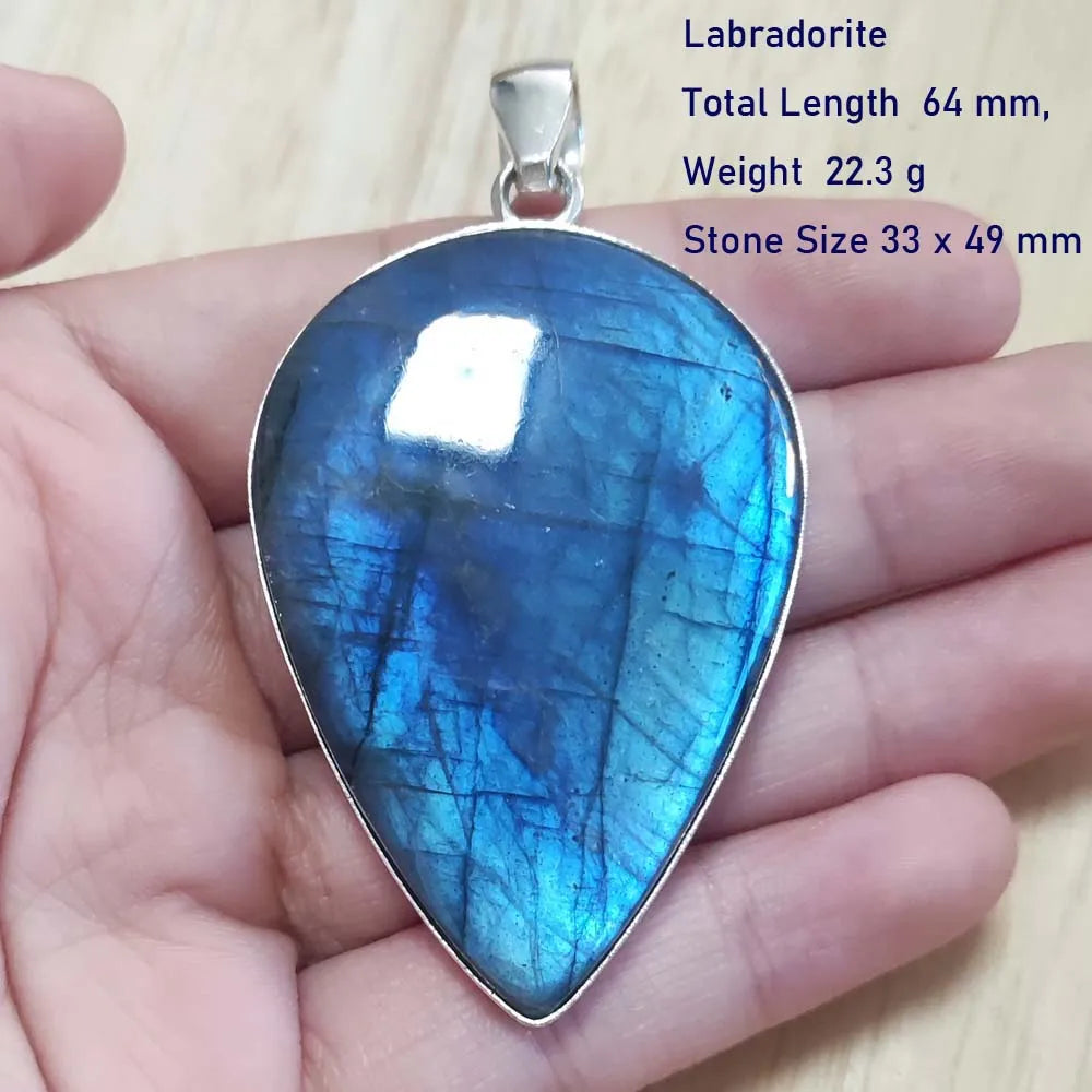 Echter Labradorit Anhänger Damen Schmuck Geschenk