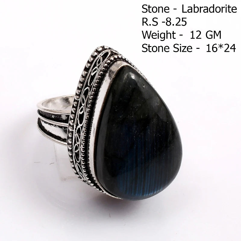 Echter Labradorit Ring Damen Schmuck Geschenk