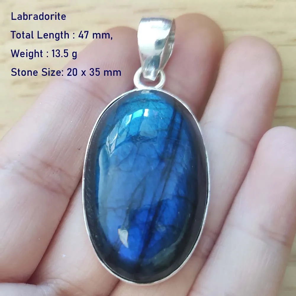 Echter Labradorit Anhänger Damen Schmuck Geschenk