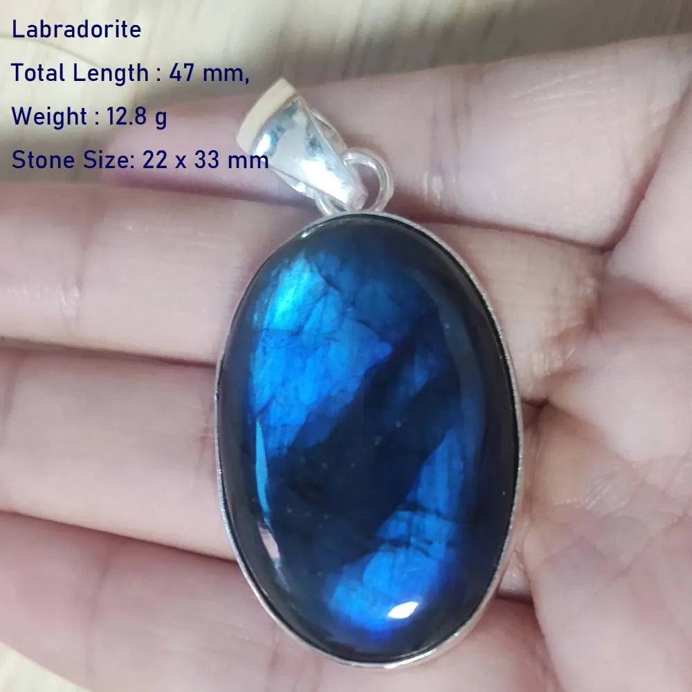 Echter Labradorit Anhänger Damen Schmuck Geschenk