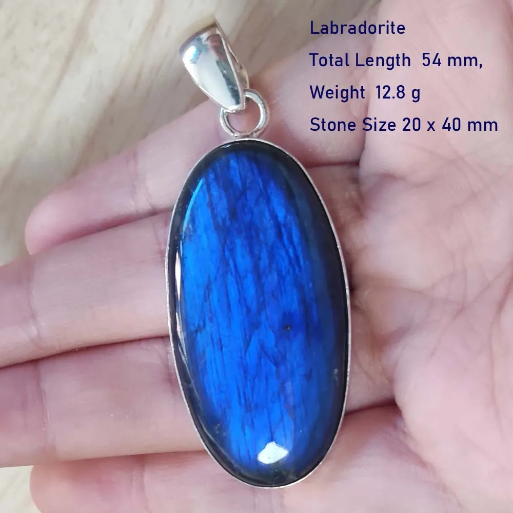 Echter Labradorit Anhänger Damen Schmuck Geschenk
