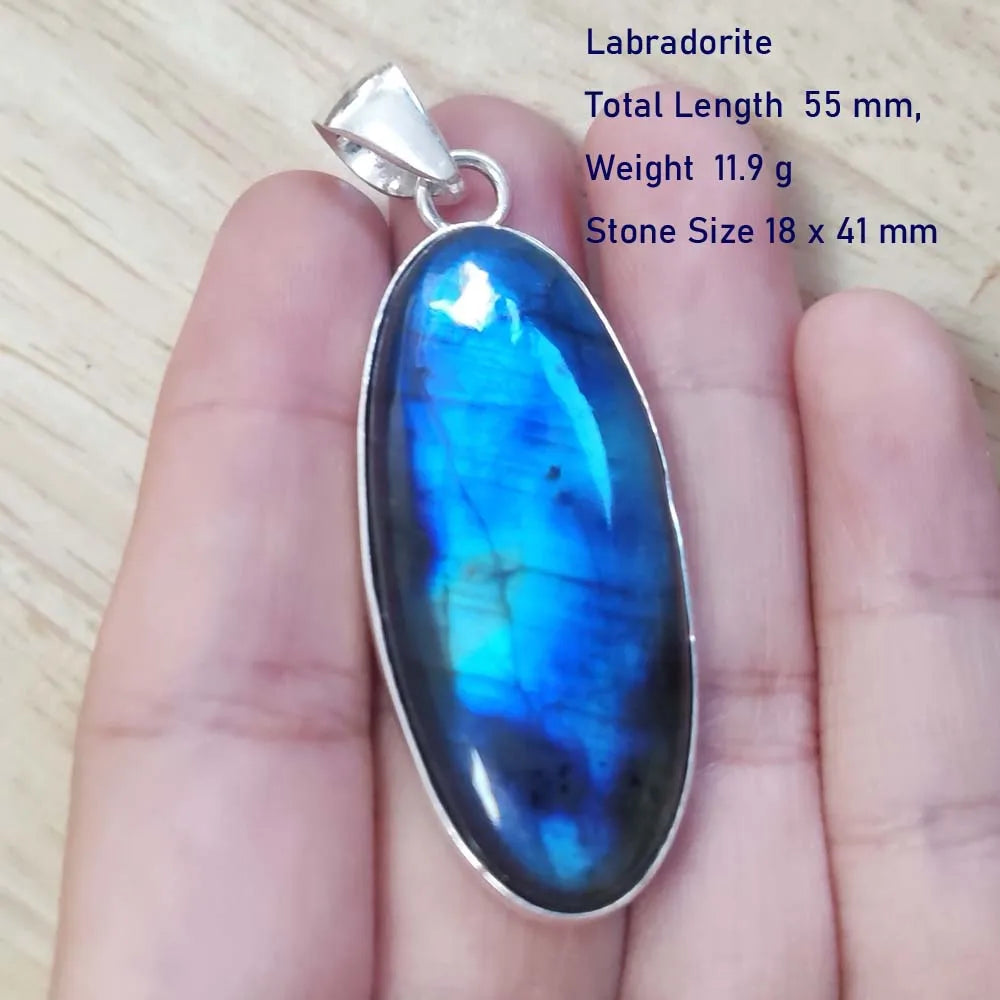 Echter Labradorit Anhänger Damen Schmuck Geschenk