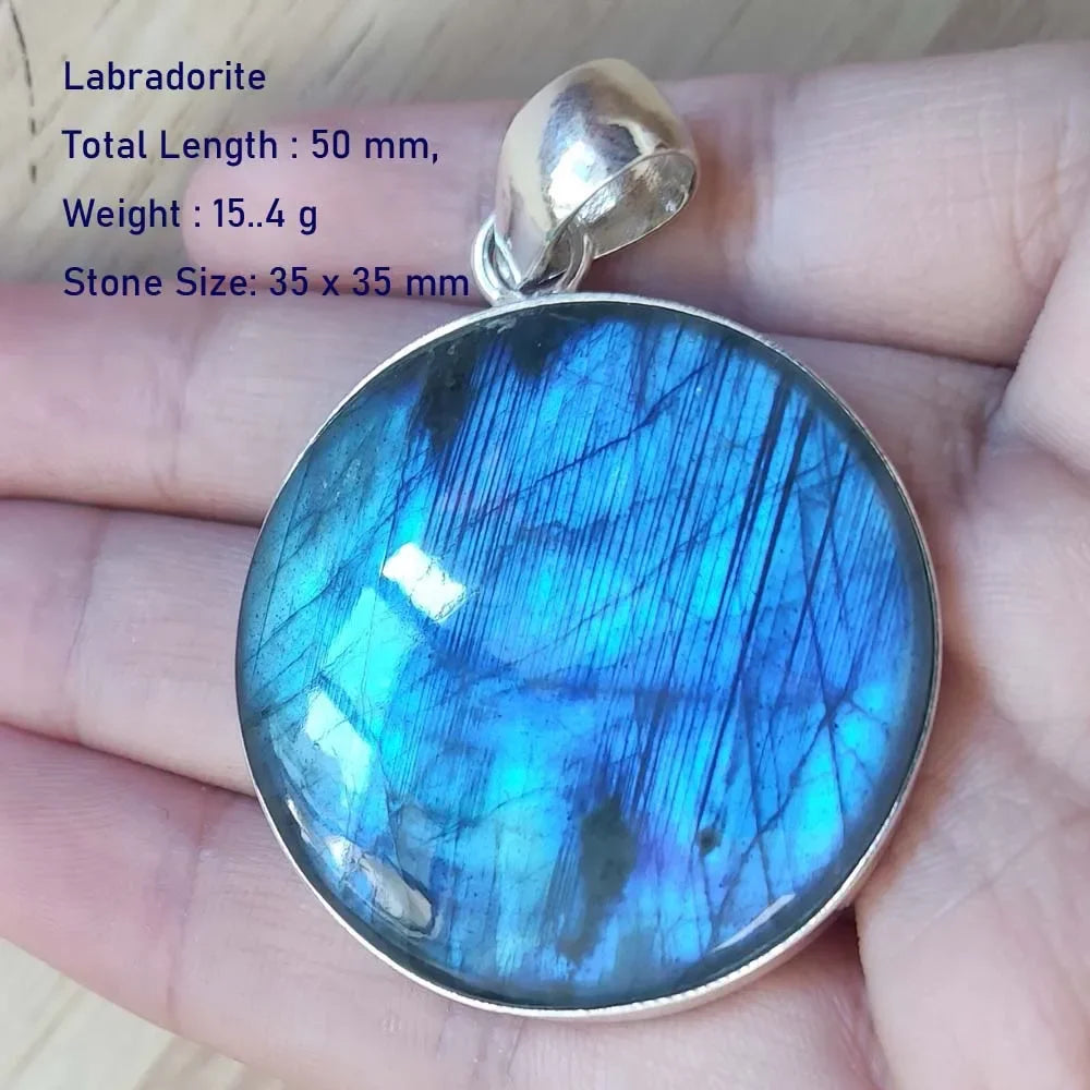 Echter Labradorit Anhänger Damen Schmuck Geschenk