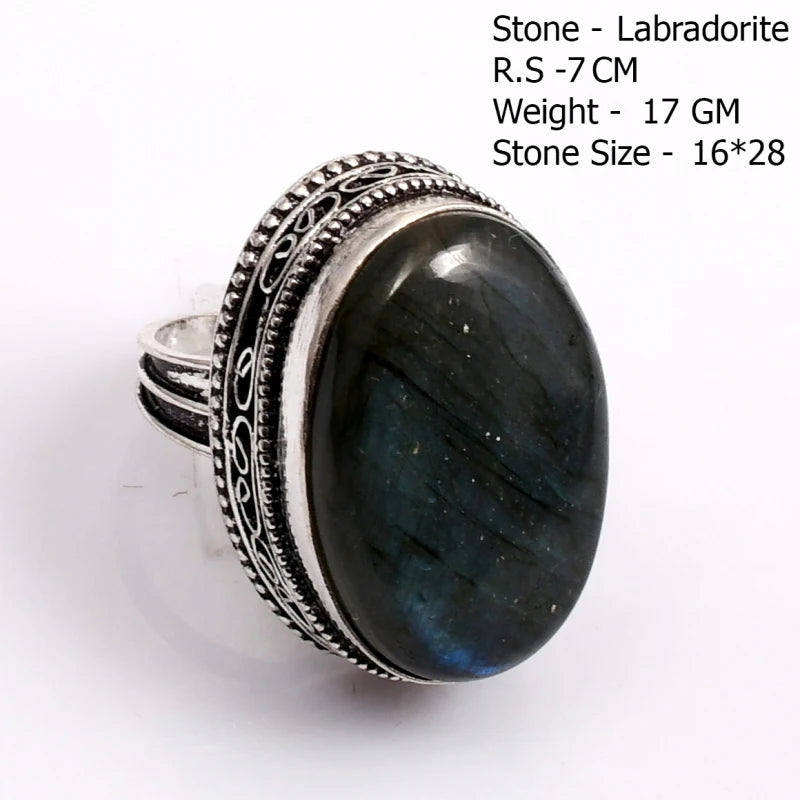 Echter Labradorit Ring Damen Schmuck Geschenk