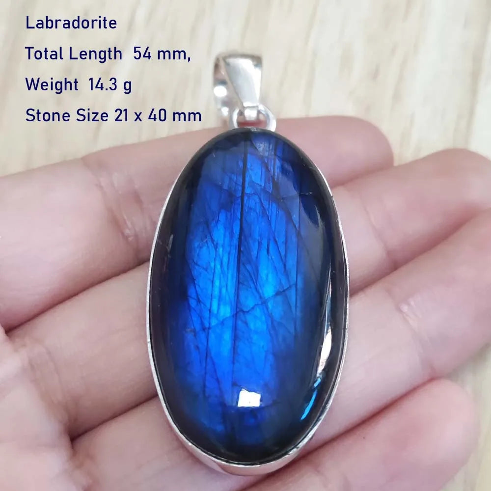 Echter Labradorit Anhänger Damen Schmuck Geschenk