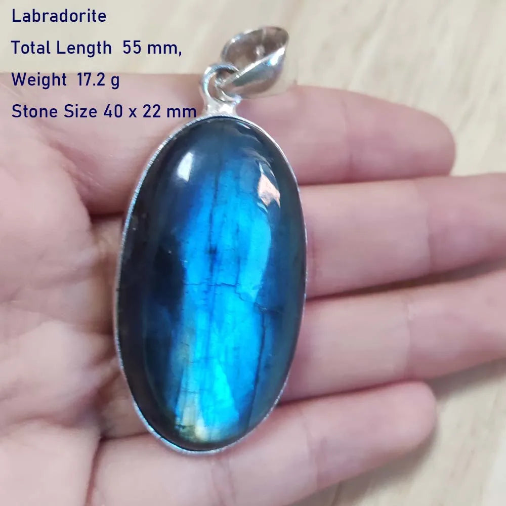 Echter Labradorit Anhänger Damen Schmuck Geschenk