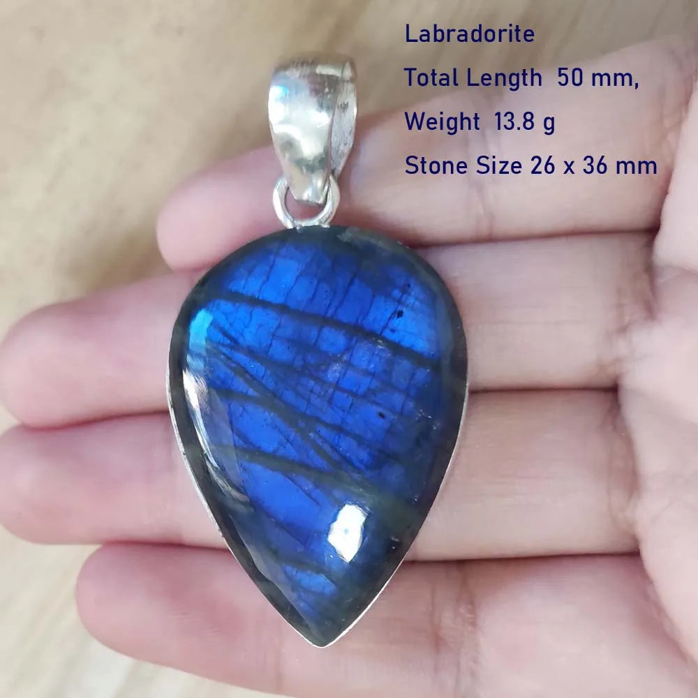 Echter Labradorit Anhänger Damen Schmuck Geschenk