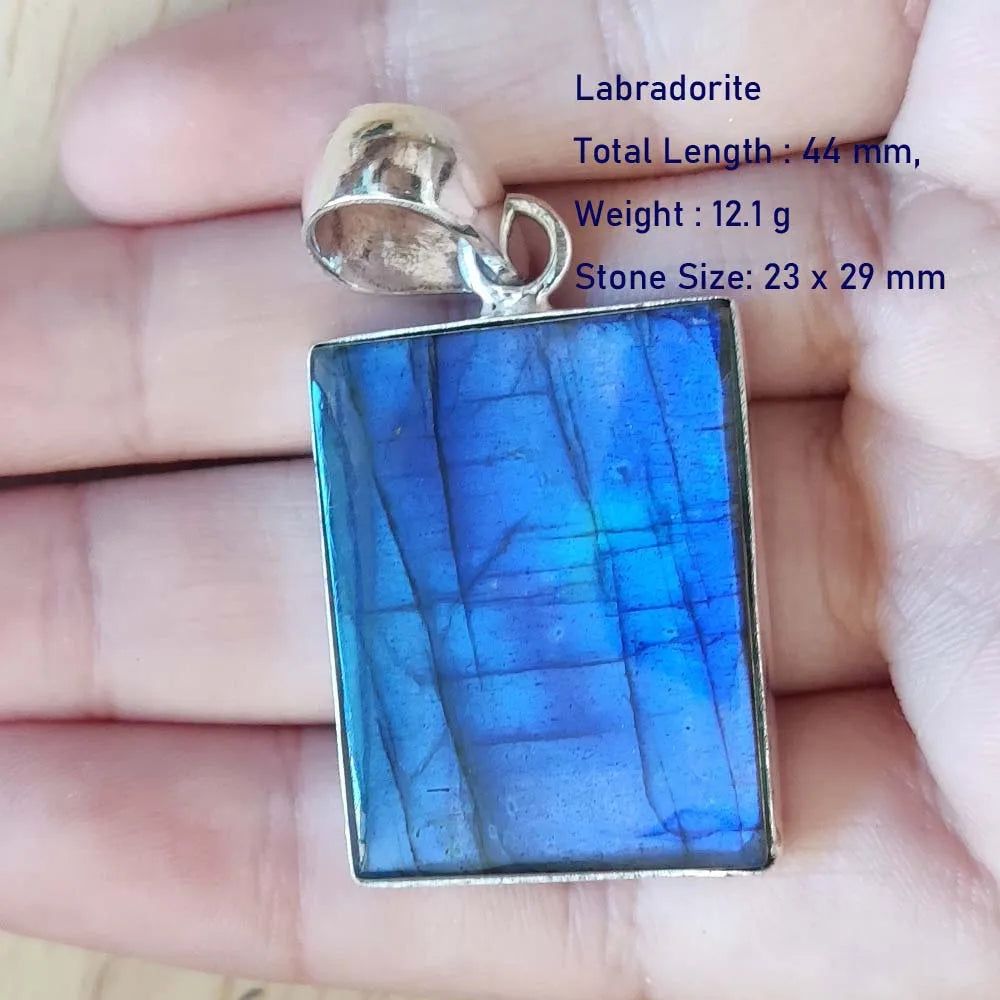 Echter Labradorit Anhänger Damen Schmuck Geschenk