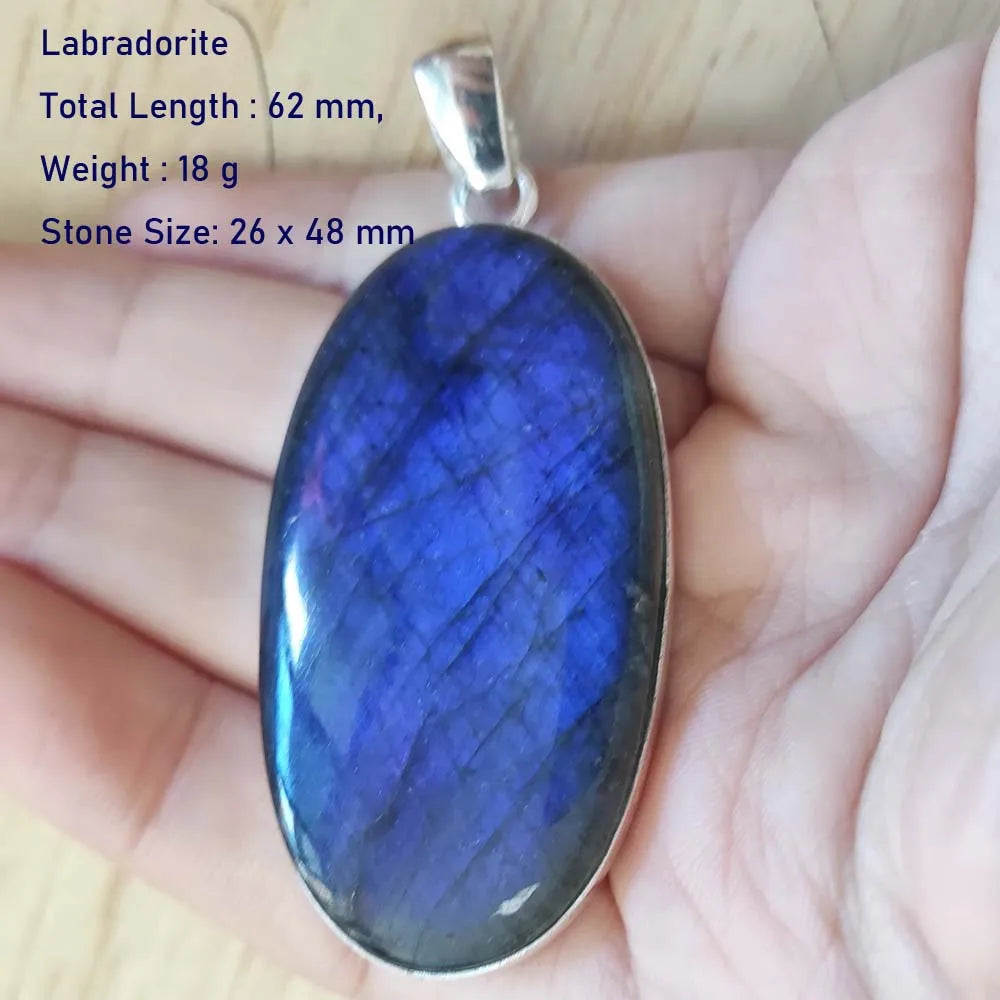 Echter Labradorit Anhänger Damen Schmuck Geschenk