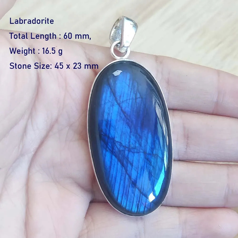 Echter Labradorit Anhänger Damen Schmuck Geschenk
