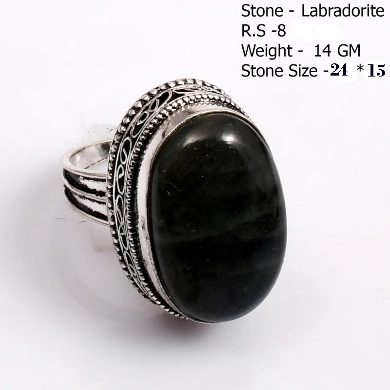 Echter Labradorit Ring Damen Schmuck Geschenk