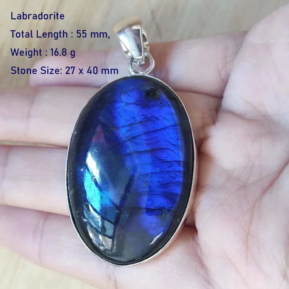 Echter Labradorit Anhänger Damen Schmuck Geschenk