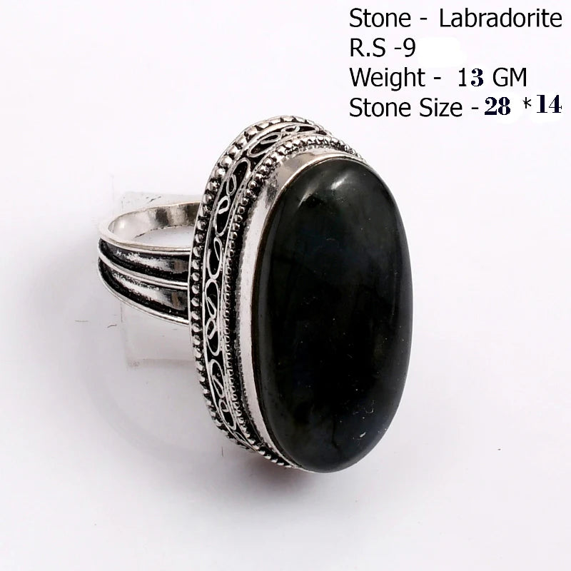 Echter Labradorit Ring Damen Schmuck Geschenk