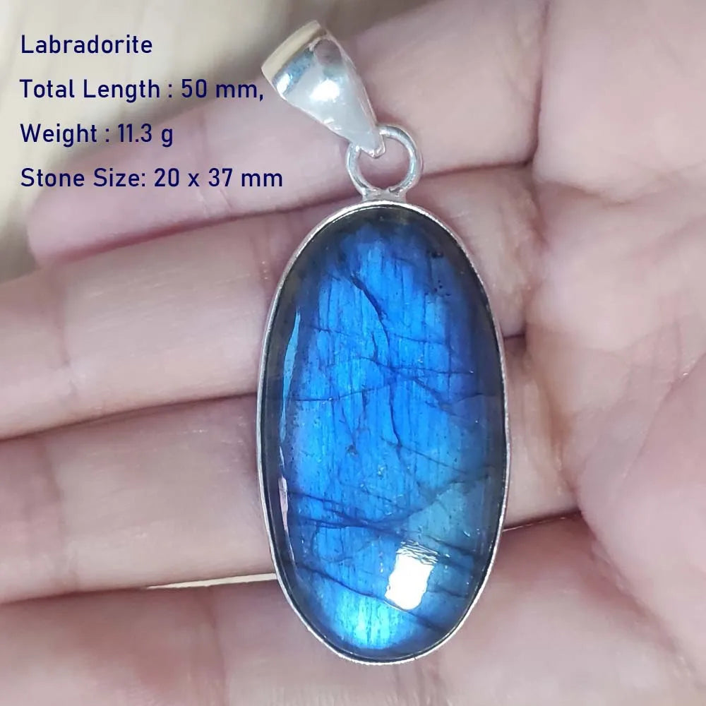 Echter Labradorit Anhänger Damen Schmuck Geschenk