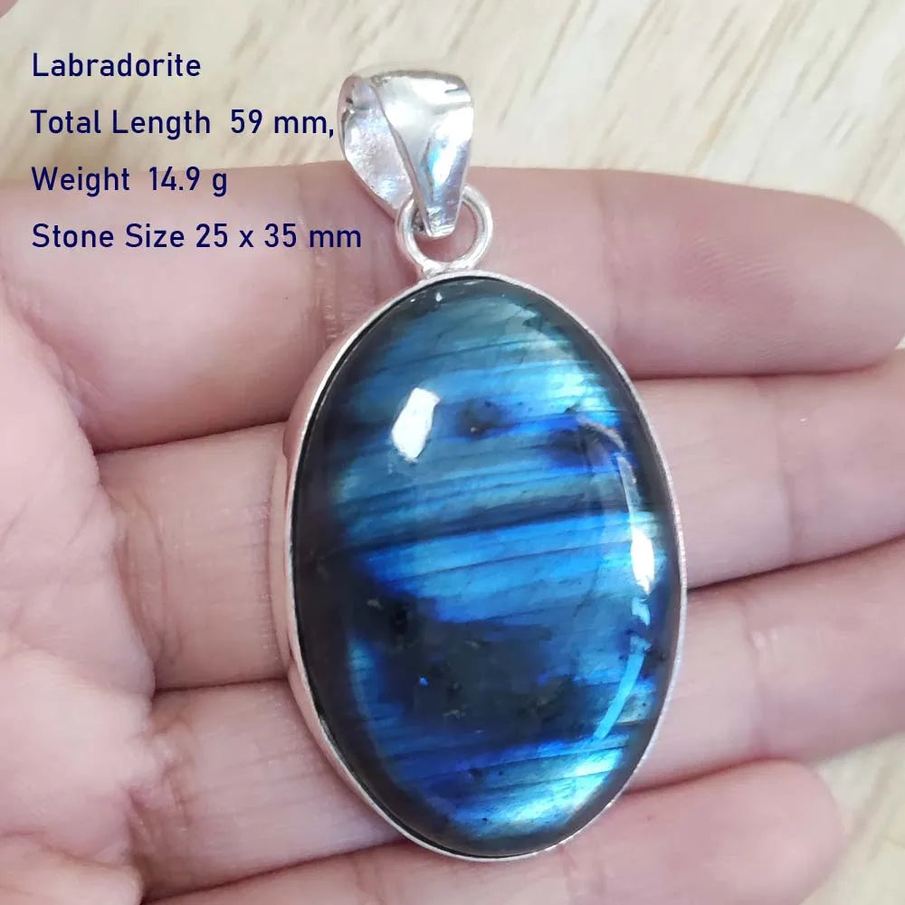 Echter Labradorit Anhänger Damen Schmuck Geschenk