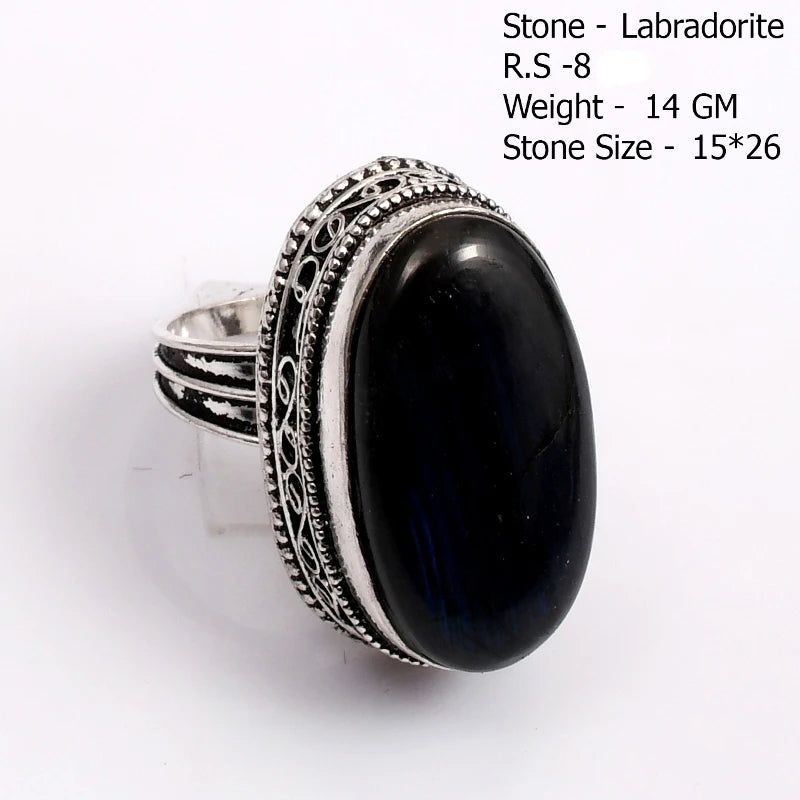 Echter Labradorit Ring Damen Schmuck Geschenk