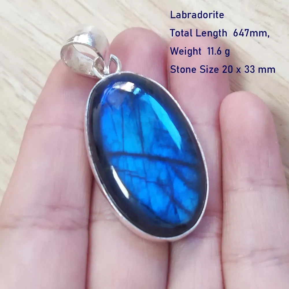 Echter Labradorit Anhänger Damen Schmuck Geschenk