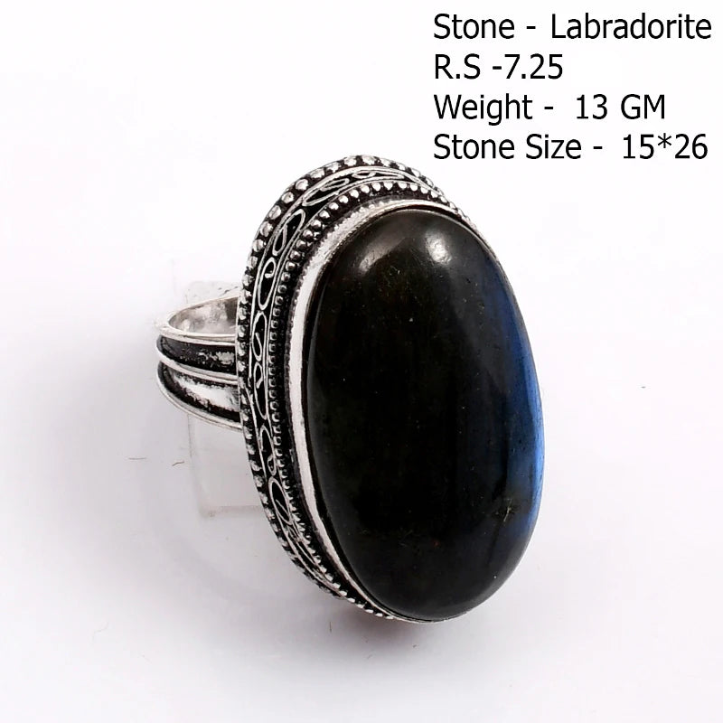 Echter Labradorit Ring Damen Schmuck Geschenk