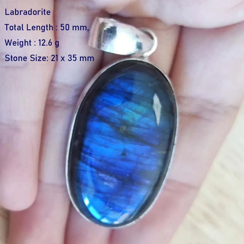 Echter Labradorit Anhänger Damen Schmuck Geschenk