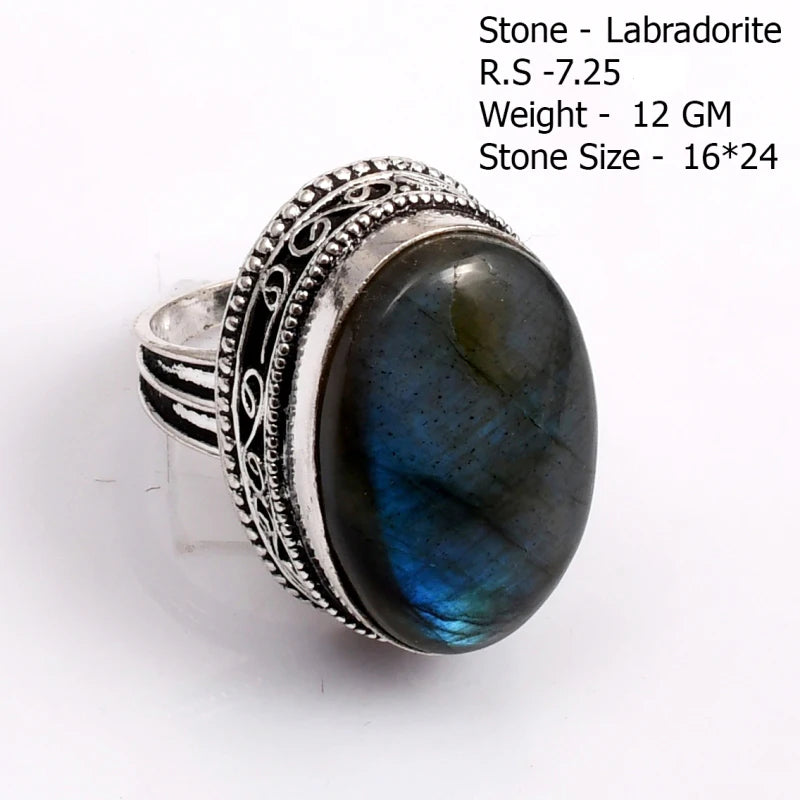 Echter Labradorit Ring Damen Schmuck Geschenk