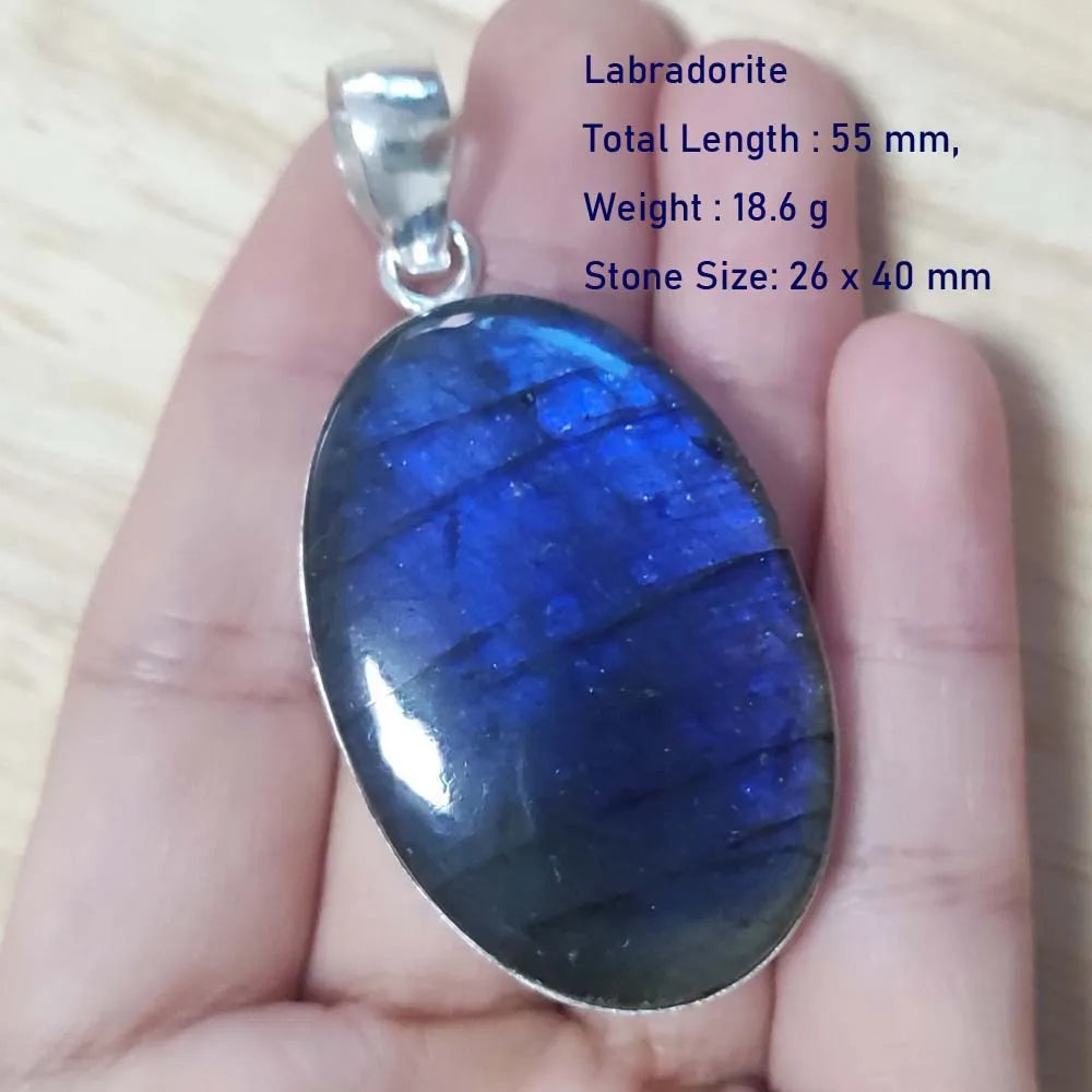 Echter Labradorit Anhänger Damen Schmuck Geschenk