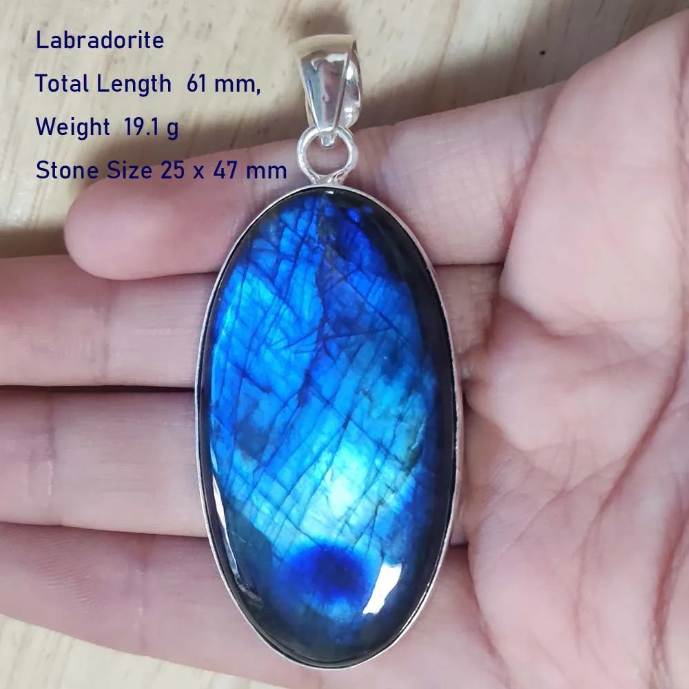 Echter Labradorit Anhänger Damen Schmuck Geschenk