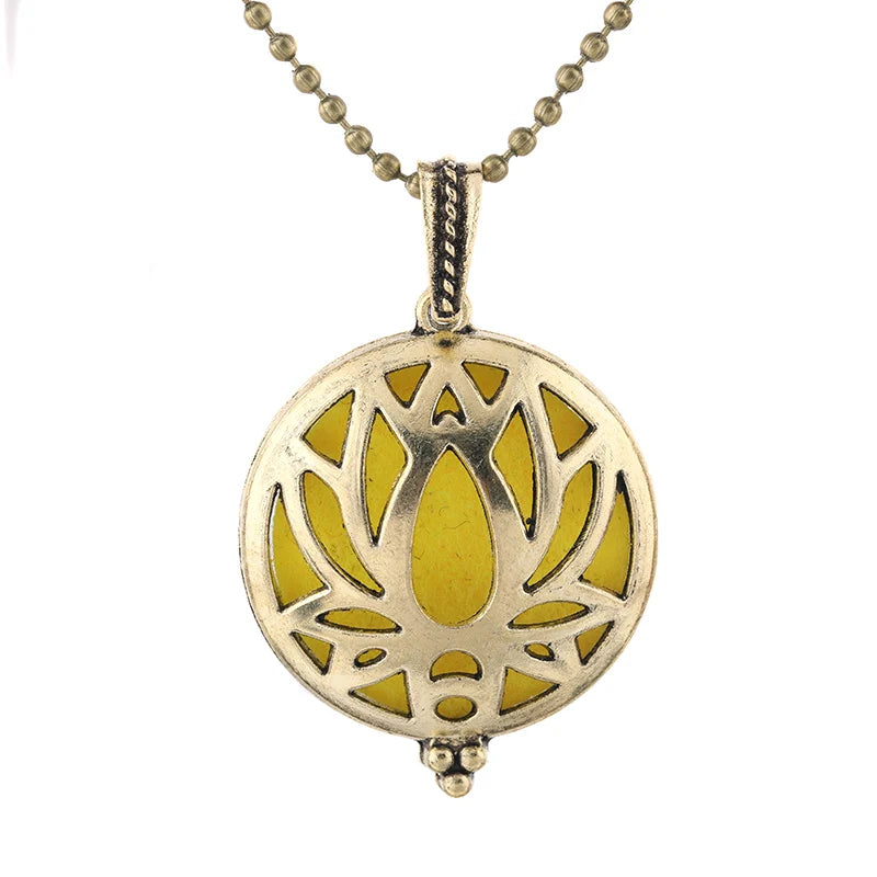 Neue Aroma Kaleidoskop Retro Halskette Antike Medaillon Anhänger Magnetische Parfüm Ätherisches Öl Diffusor Medaillon Aromatherapie Schmuck