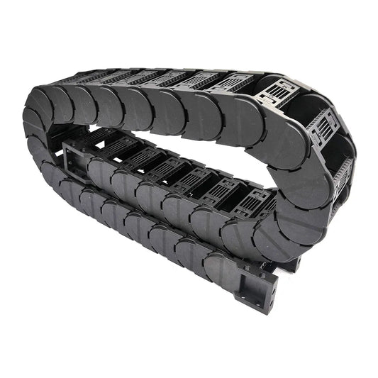 1 Meter d25 Serie geräuscharme Schlepp leine Draht träger Kabel Schlepp kette Übertragungs brücke Typ auf beiden Seiten offen heißer Verkauf