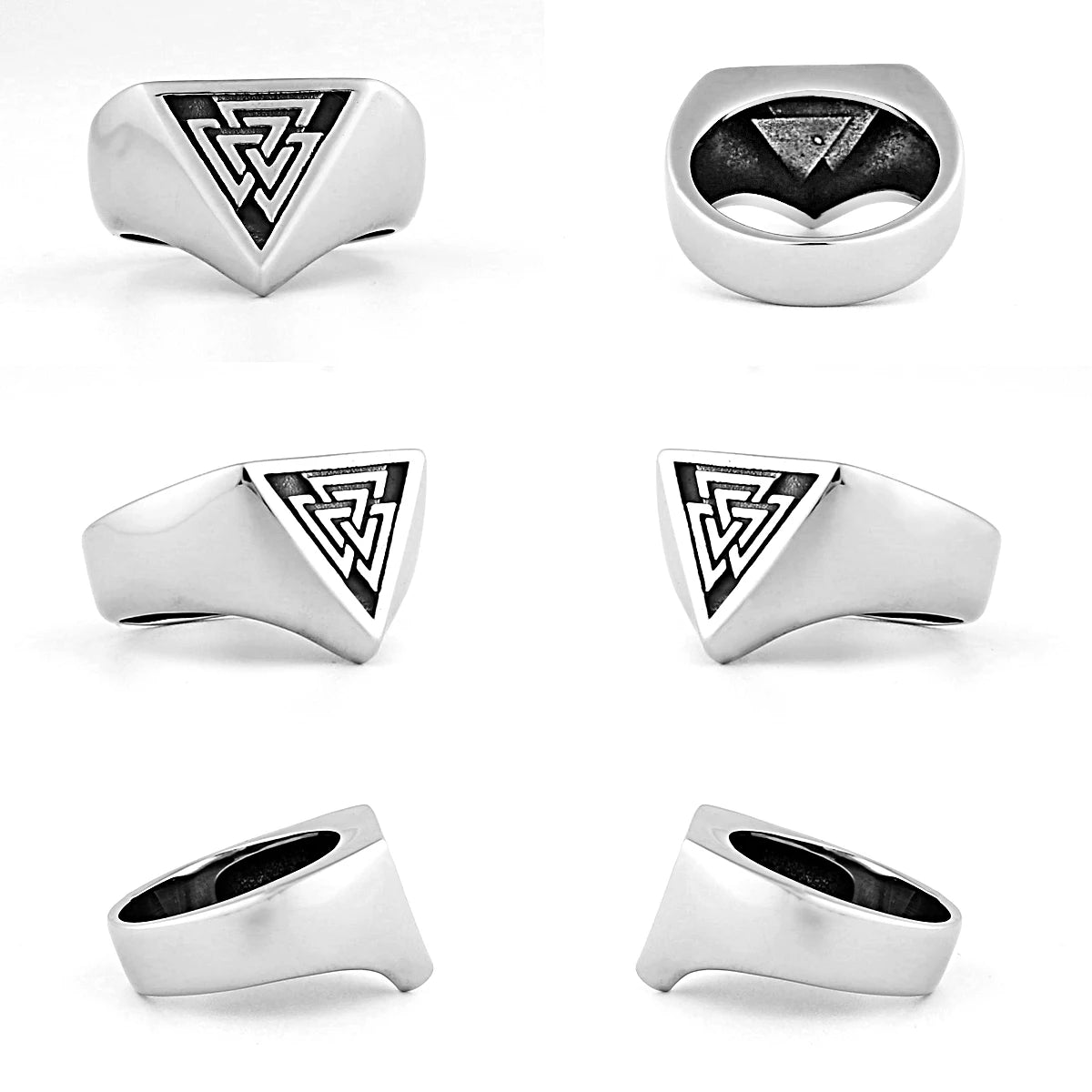 Nordic Viking Edelstahl Ring Anker Kompass Baum des Lebens Viking Rune Wolf Männer und Frauen Ring Schmuck Fabrik Großhandel