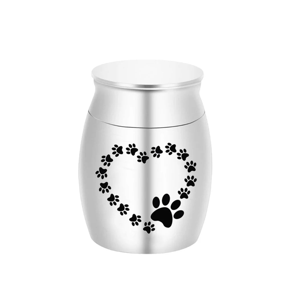 30x40MM Herz-förmigen hund pfote druck feuerbestattung asche urne exquisite Andenken asche jar mini pet urne gedenk haustier großen hund/welpen