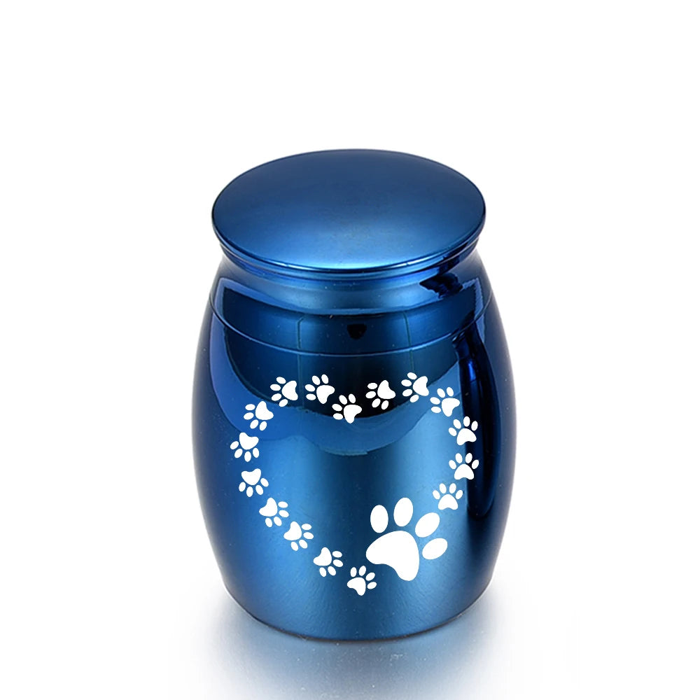 30x40MM Herz-förmigen hund pfote druck feuerbestattung asche urne exquisite Andenken asche jar mini pet urne gedenk haustier großen hund/welpen