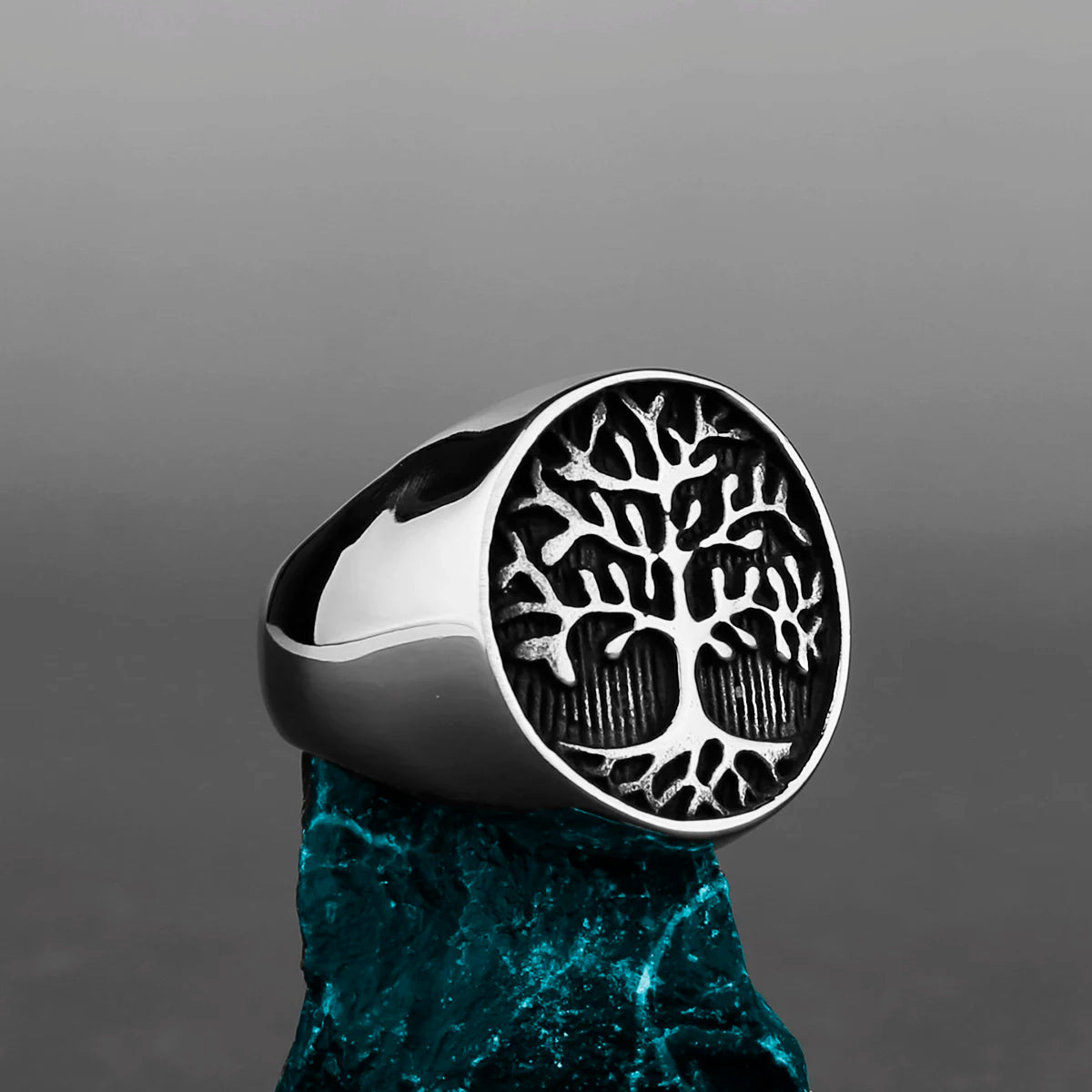 Nordic Viking Edelstahl Ring Anker Kompass Baum des Lebens Viking Rune Wolf Männer und Frauen Ring Schmuck Fabrik Großhandel