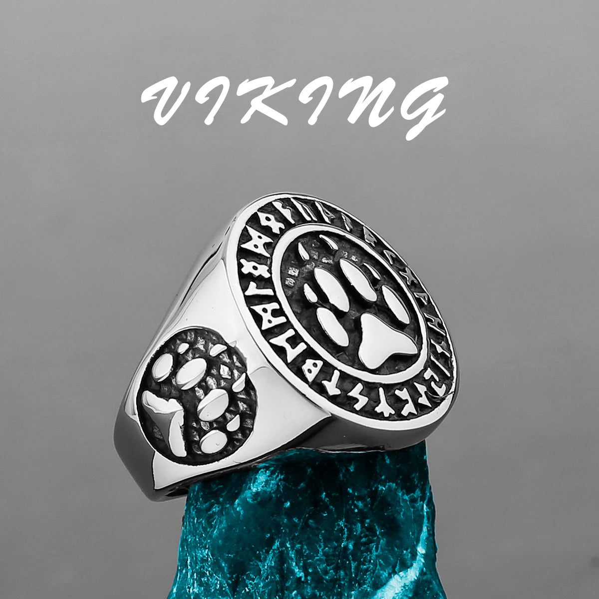 Nordic Viking Edelstahl Ring Anker Kompass Baum des Lebens Viking Rune Wolf Männer und Frauen Ring Schmuck Fabrik Großhandel
