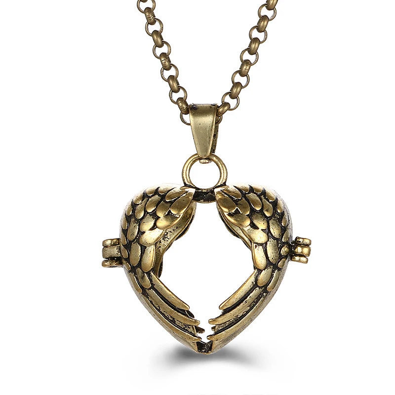 2020 beliebte Multi-Stile hohle Vintage-Halskette Schmuck Musik Ball Schwangerschaft Glocke Halskette Aroma ätherisches Öl Medaillon Anhänger