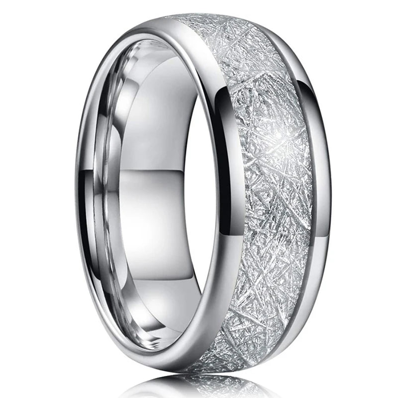 Moderne 8mm Schwarz Titan stahl Ringe für Männer Frauen Nut Facetten Edelstahl Männer Ring Hochzeit Band schmuck Großhandel