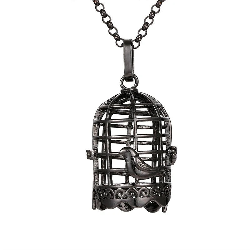 2020 beliebte Multi-Stile hohle Vintage-Halskette Schmuck Musik Ball Schwangerschaft Glocke Halskette Aroma ätherisches Öl Medaillon Anhänger