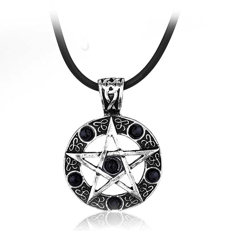 Supernatural Dean Lederseil Kupferfarbener Anhänger Kette Halskette für Damen Herren Winchester Jensen Ackles Amulett Vintage Schmuck Goth
