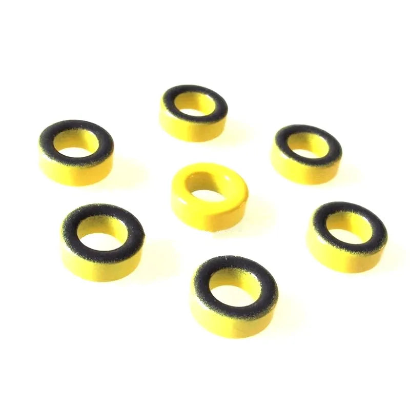 Eisen pulver kerne T50-6 OD * ID * HT 13*7.7*5mm 4nH/N2 8,5 uoIron staub core Ferrit Ringkern ringkern gelb grau PR 13mm