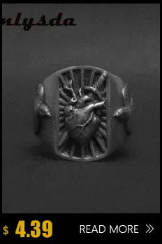 Edelstahl Männer Tier Ringe Fliegenden Adler Punk Rock Persönlichkeit für Männliche Freund Schmuck Kreativität Geschenk Anel Großhandel