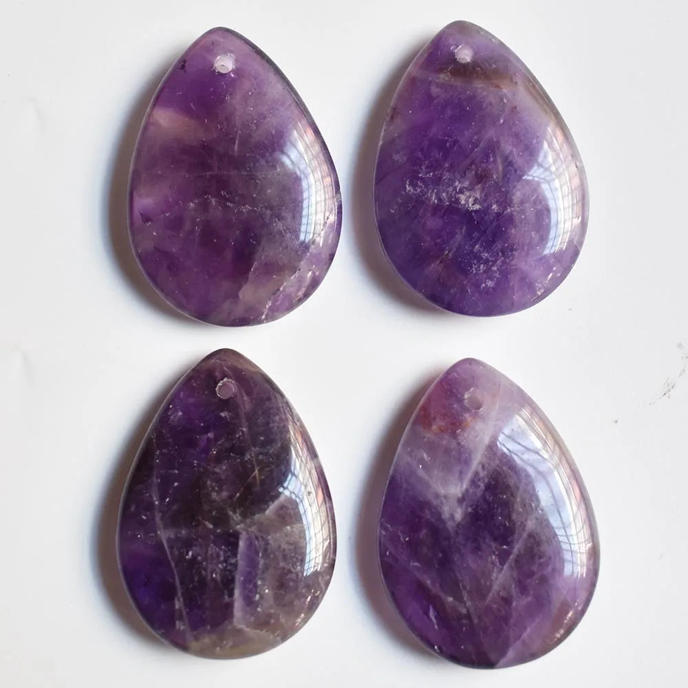 Mode gute qualität natürliche tigerauge stein lapis lazuli wasser tropfen charms anhänger für schmuck machen 4 teile kostenloser versand