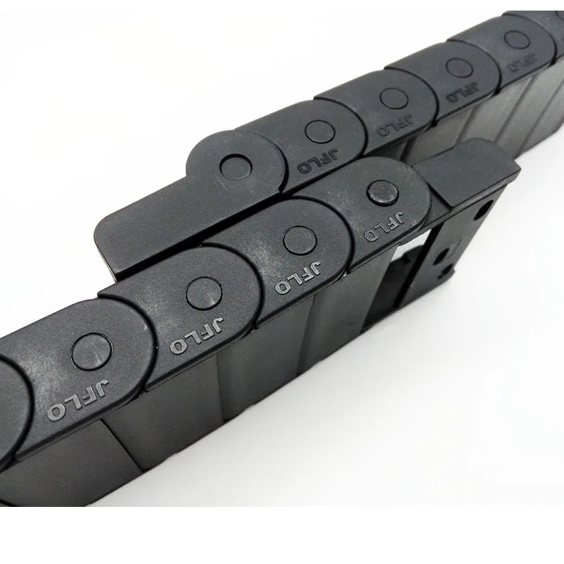 JFLO 1 Meter 15 Series Schleppkette, Drahtträger, Kabelhalter, Schutz, Schleppleine für CNC-Werkzeuge, halbgeschlossener Typ, Innenöffnung