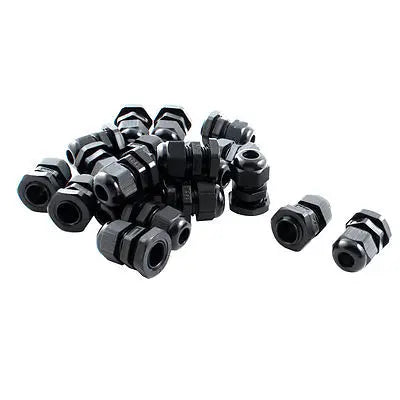 M25x 1,5 M32x 1,5 M36x 1,5 M40x 1,5 M50x 1,5 M63x 1,5 Männlichen Gewinde Schwarz Kabelverschraubung Cord Grip Sortiment kunststoff Wasserdicht