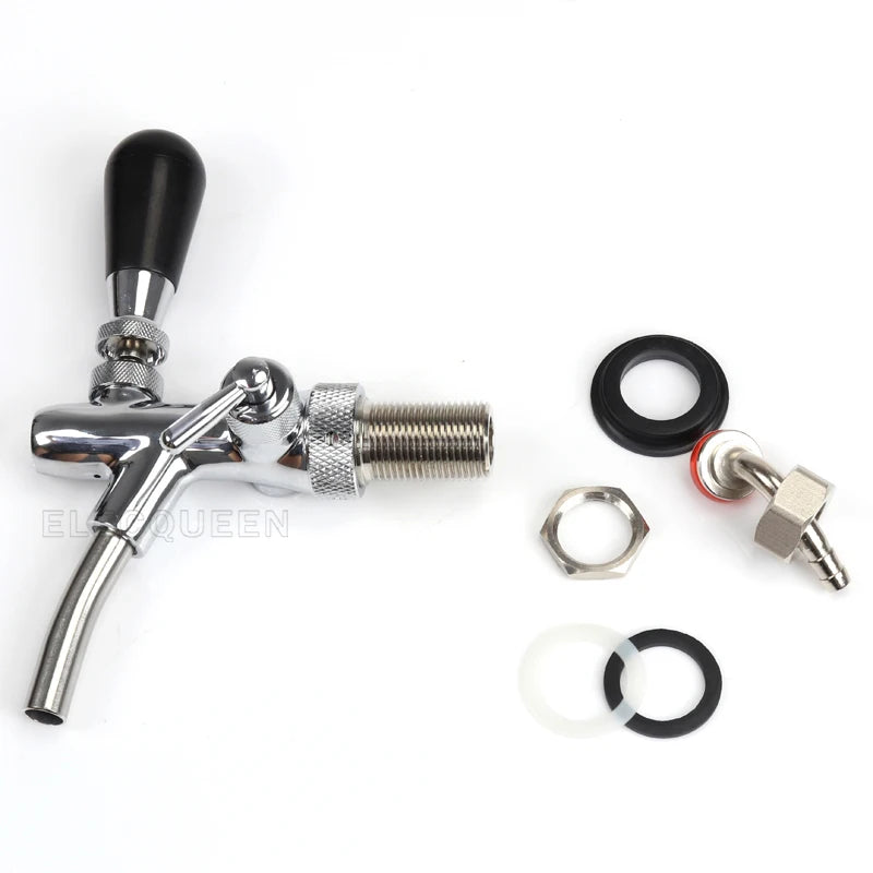 Bier tap wasserhahn Einstellbar Wasserhahn mit chrom überzug Flow Control bier wasserhahn Homebrew, der tap