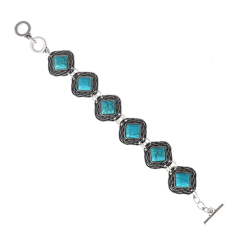 LOVBEAFAS Mode Ethnische Böhmische Armbänder & Armreifen Für Frauen Rot Blau Stein Vintage Strand Boho Einstellbare Armbänder Schmuck
