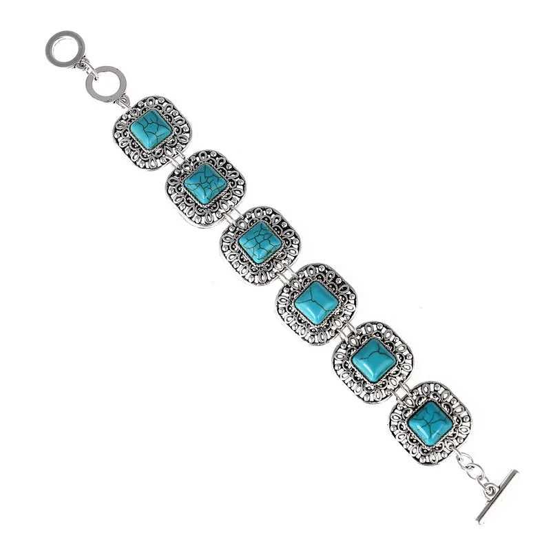 LOVBEAFAS Mode Ethnische Böhmische Armbänder & Armreifen Für Frauen Rot Blau Stein Vintage Strand Boho Einstellbare Armbänder Schmuck