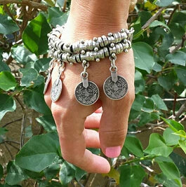 Vintage Münze Quaste Charm Armband für Frauen Männer Gypsy Boho Sommer Strand Chic Festival Handkette türkisch afghanisch indischer Schmuck