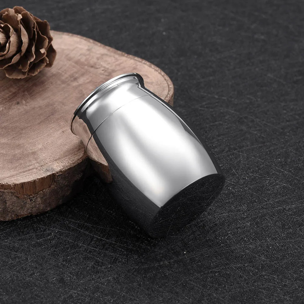 Niedlichen Kaninchen und Mond Feuerbestattung Andenken Urnen für Menschlichen Asche von Pet Mini Kleine Beerdigung Sarg Titan Edelstahl Engel Memorial jar