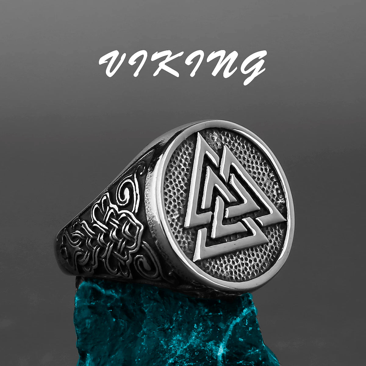 Nordic Viking Edelstahl Ring Anker Kompass Baum des Lebens Viking Rune Wolf Männer und Frauen Ring Schmuck Fabrik Großhandel