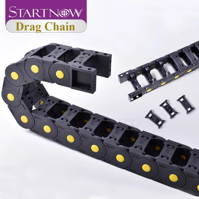 Startnow Kunststoff-Übertragungskabelketten, Brücke, geöffnete Schleppkette mit Endanschlüssen, CNC-Fräser, Werkzeugmaschinen, Drahtträger